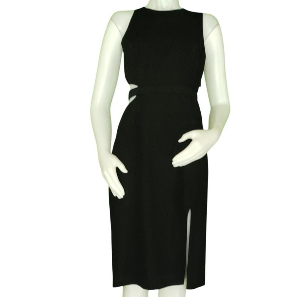 NWT $465 Halston Heritage Cuot-out Stretch crepe dress.‎ 4